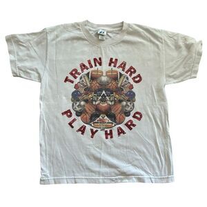 ⭐️3/$15⭐️ Prospirit Boys White Train Hard shirt